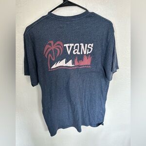 Vans Heather Blue Logo Tee